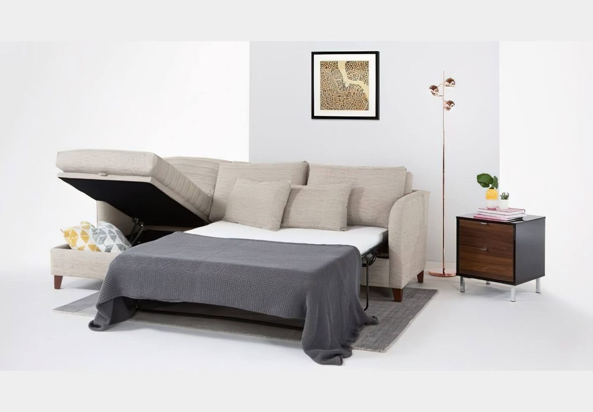 Двухместный угловой диван-кровать